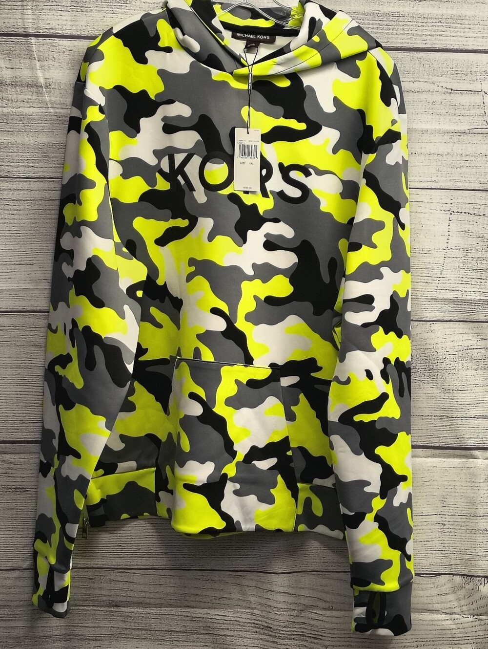 Michael Kors Men’s Logo Camouflage Hoodie Size XXL